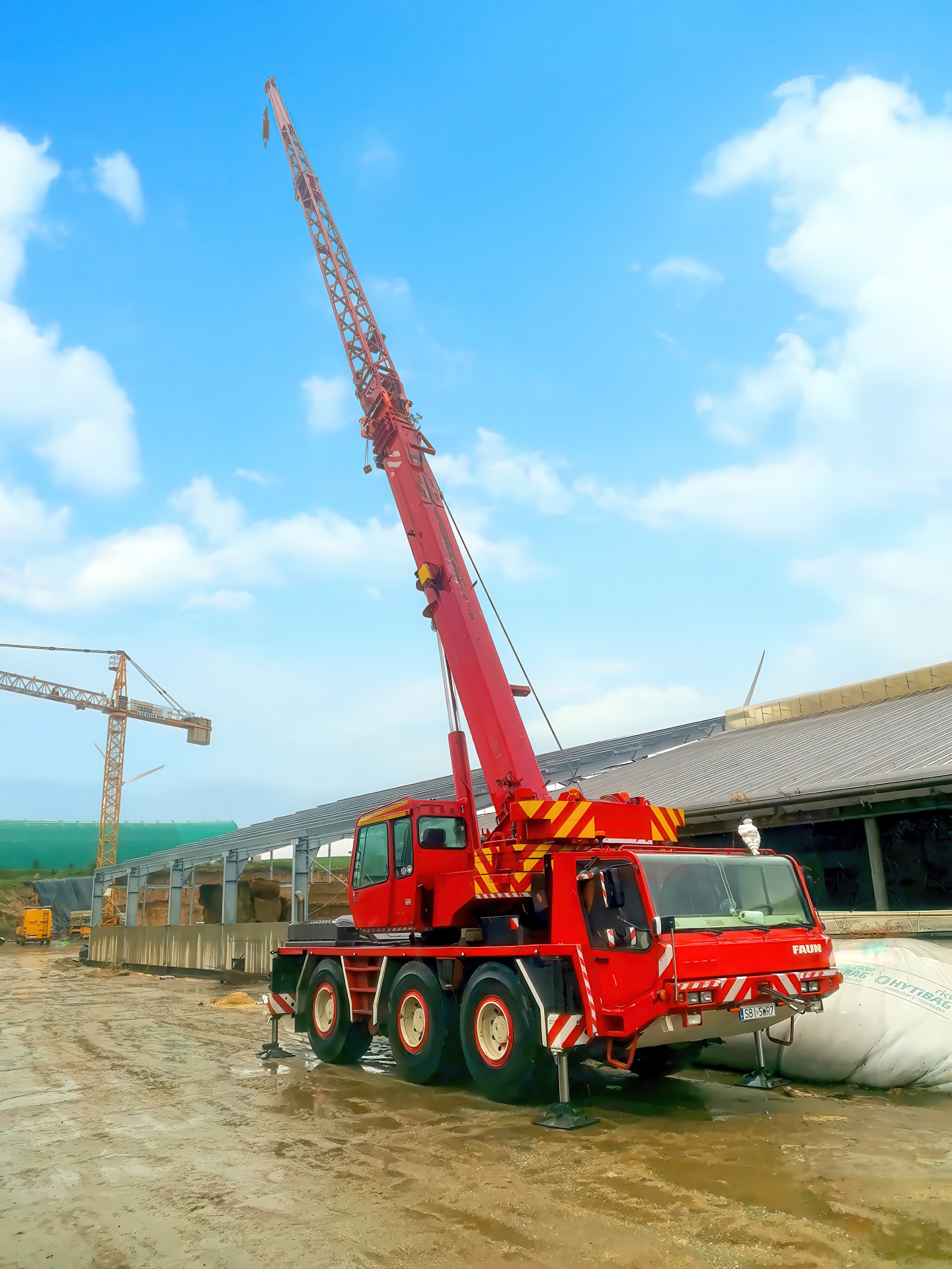 Dzwig Budowa Hali Przemyslowej Na Terenie Rolniczym Gigapixel Ai Filters